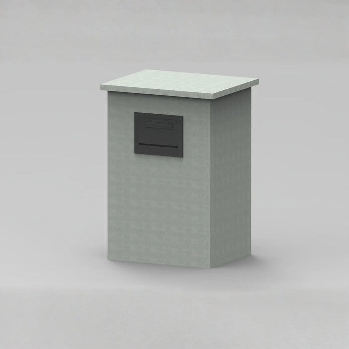 Epsilon-Pillar Through Pillar Parcel Delivery System with Letterbox
