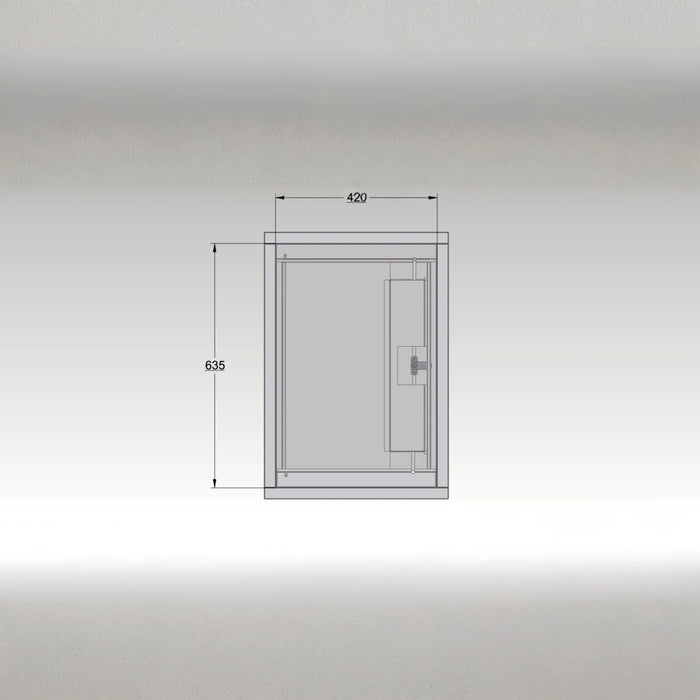 Epsilon-Pillar Through Pillar Parcel Delivery System with Letterbox