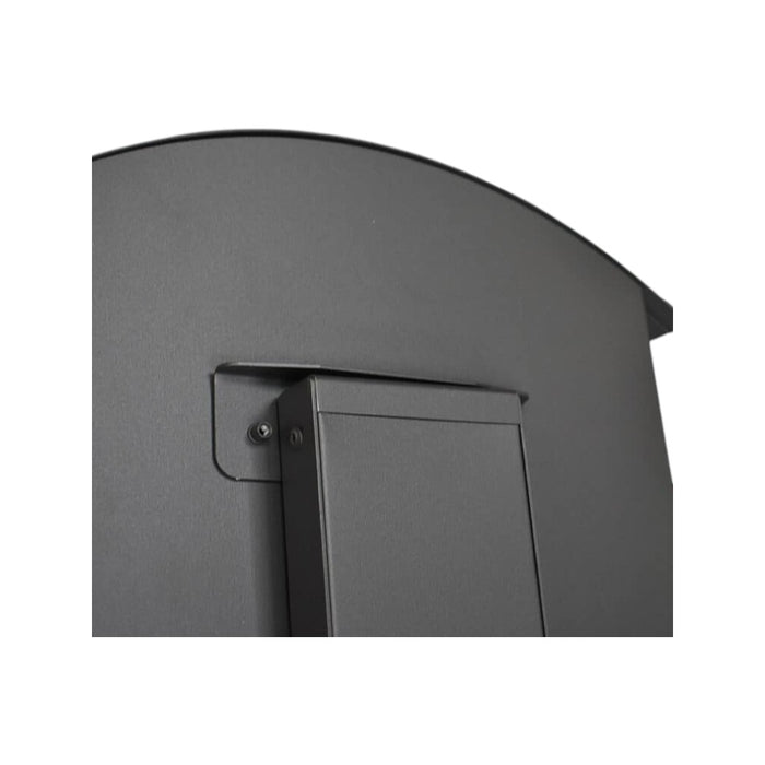 Modern External Lockable Free Standing Letterbox - Jackdaw