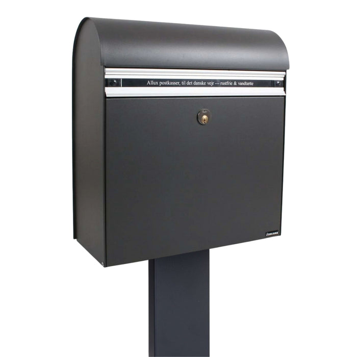 Free Standing Post Box Lockable Galvanised Steel - Allux KS200