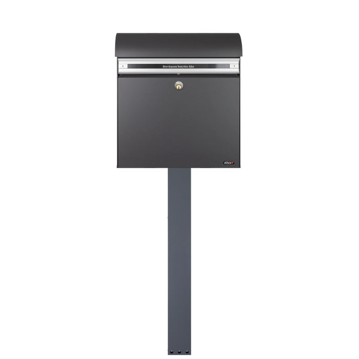 Free Standing Post Box Lockable Galvanised Steel - Allux KS200