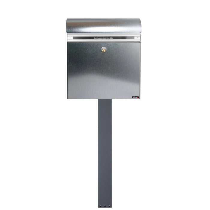 Free Standing Post Box Lockable Galvanised Steel - Allux KS200
