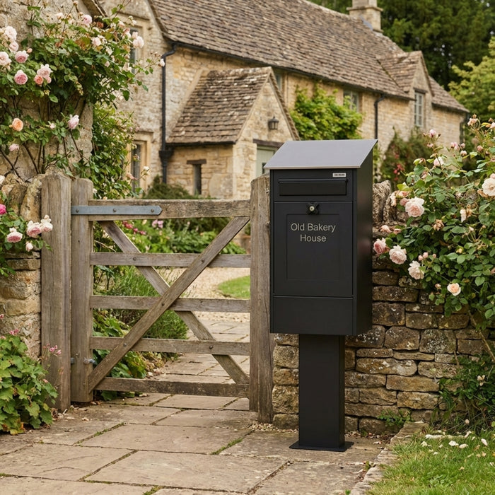 Outdoor Front Retrieval Free Standing Post Box - Gustaf