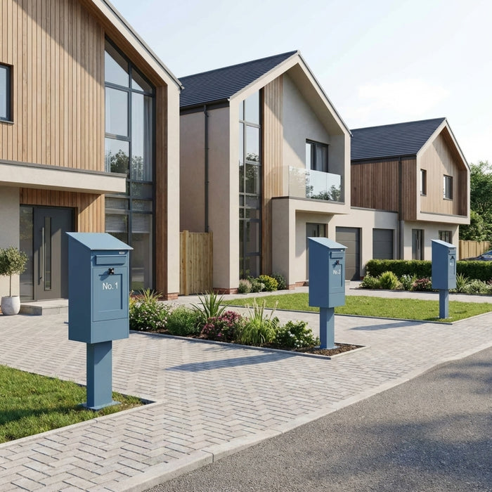Outdoor Front Retrieval Free Standing Post Box - Gustaf