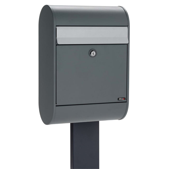 Free Standing Outdoor Post Box Galvanised Steel - Allux 5000