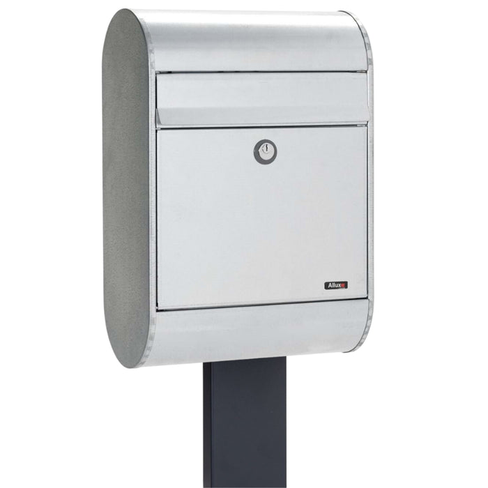 Free Standing Outdoor Post Box Galvanised Steel - Allux 5000