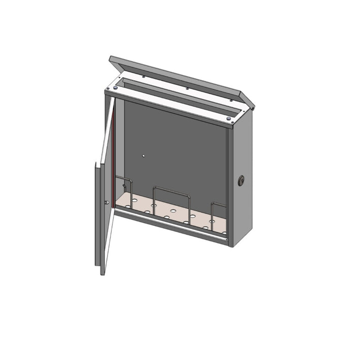 Modern External Lockable Free Standing Letterbox - Jackdaw