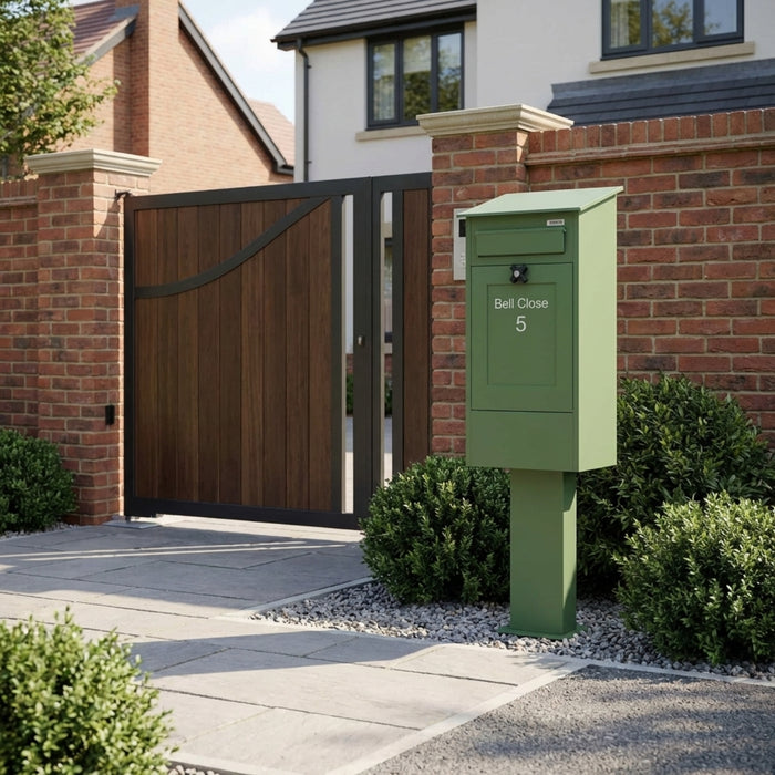 Outdoor Front Retrieval Free Standing Post Box - Gustaf