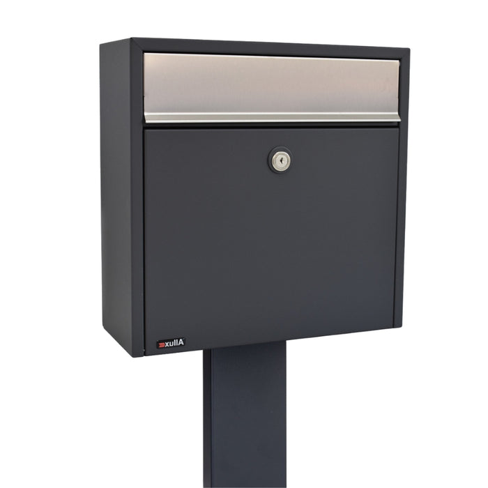 Free Standing Post Box Lockable Powder Coated - Allux 250
