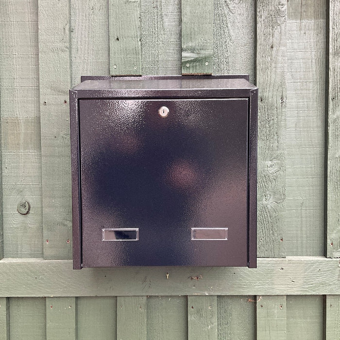 Lockable W3 - 4 Outdoor Mailbox with Rear Access for Fencing and Gates