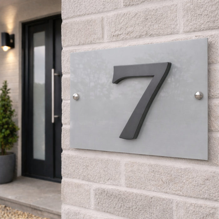 Modern Aluminium House Numbers – Sleek Design and Easy Installation
