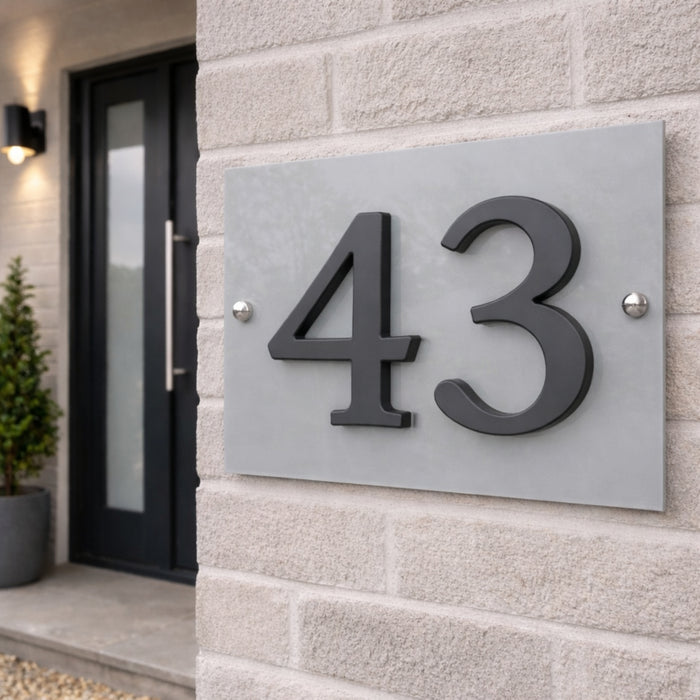 Modern Aluminium House Numbers – Sleek Design and Easy Installation