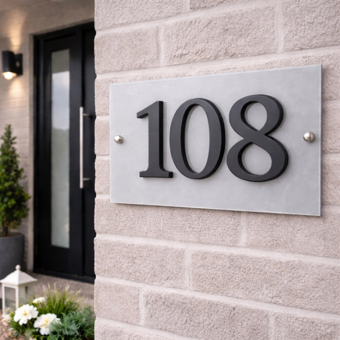 Modern Aluminium House Numbers – Sleek Design and Easy Installation