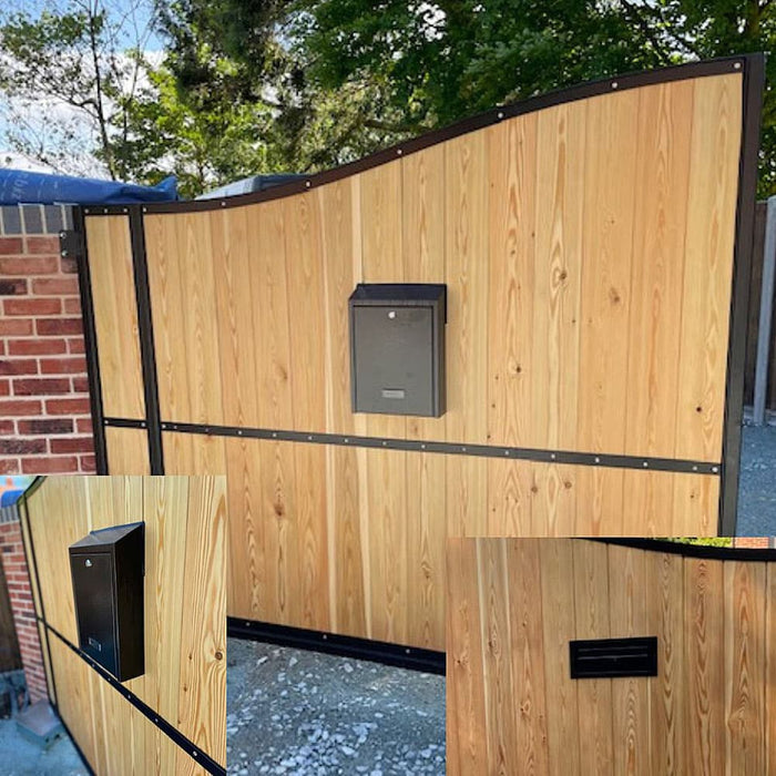 Gatehouse W3 Rear Access Letterbox For Gates and Fences - No Trim