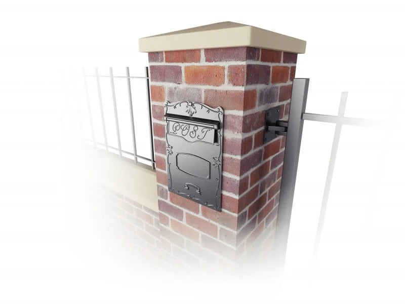 Kingsbury Through Wall Heavy Duty Cast Aluminium Postbox