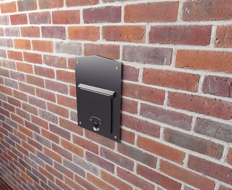 Kingsbury Through Wall Heavy Duty Cast Aluminium Postbox