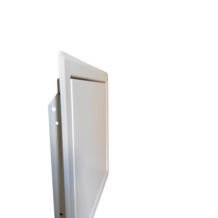 Metal Access Panel Push-to-Lock Inspection Door – White Square (Inside View 3)
