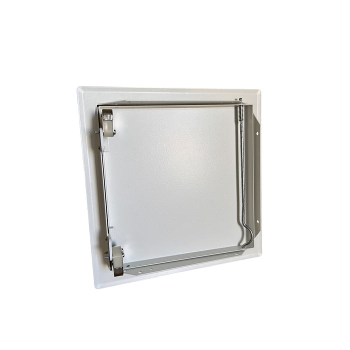 Metal Access Panel Push-to-Lock Inspection Door – White Square (Inside View 5)