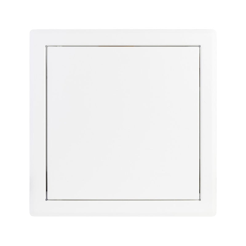 Metal Access Panel Push-to-Lock Inspection Door – White Square