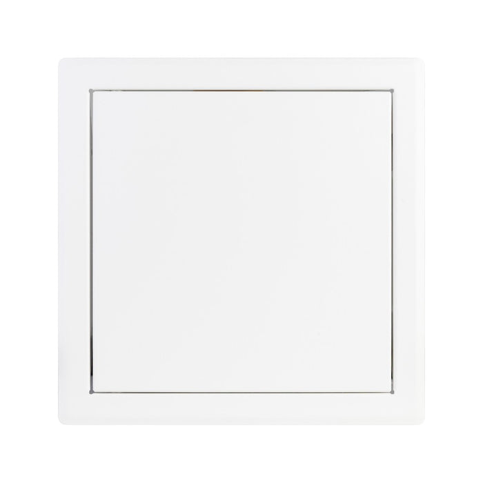 Metal Access Panel Push-to-Lock Inspection Door – White Square