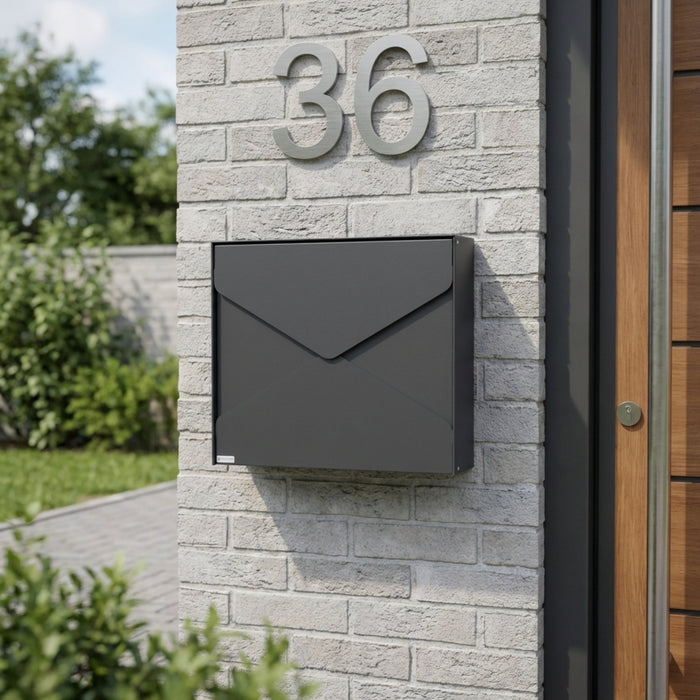 Wall Mounted Post Box Lockable Powder Coated Gavia
