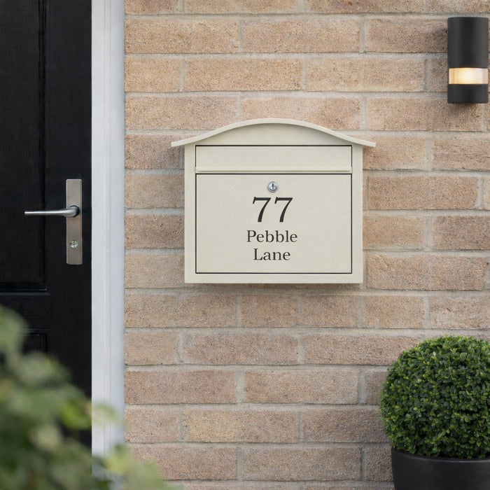 Wall Mounted Letterbox Lockable Outdoor Partridge