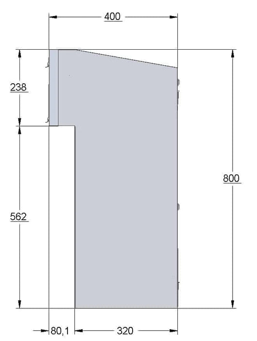 Sigma Rear Access Parcel Post Box for Gates and Fences
