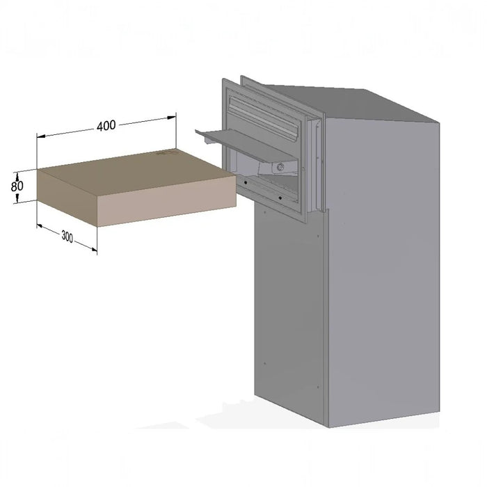 Sigma Rear Access Parcel Post Box for Gates and Fences