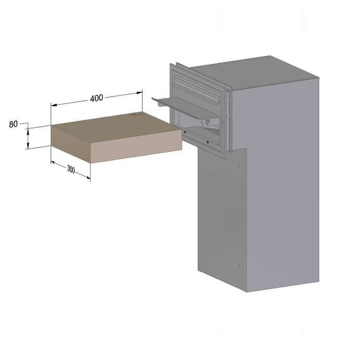 Sierra Rear Access Through Wall Parcel and Post Box