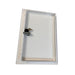 Quick Install Metal Access Panel – White with Lock (Internal View)