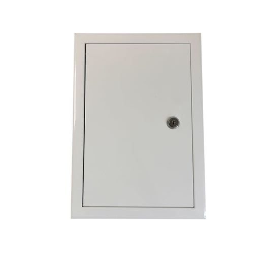 Quick Install Metal Access Panel – White with Lock