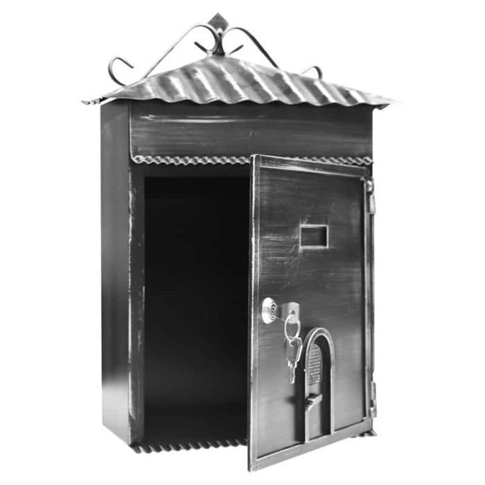 Rustica Italiana Rustic Wall Mounted Wrought Iron Post Box