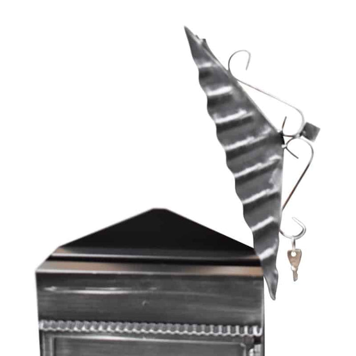 Rustica Italiana Rustic Wall Mounted Wrought Iron Post Box