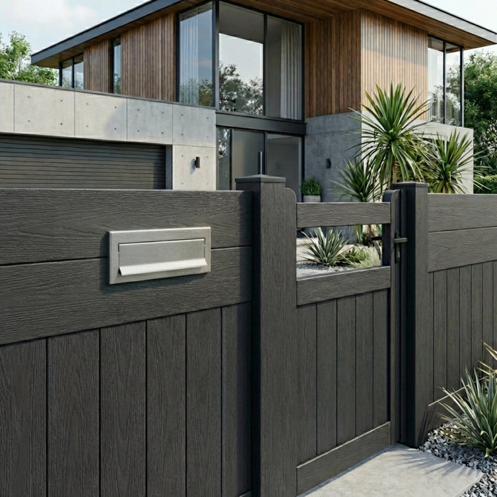 Outdoor Letterbox for Gates & Fences Stainless Steel LCD-050