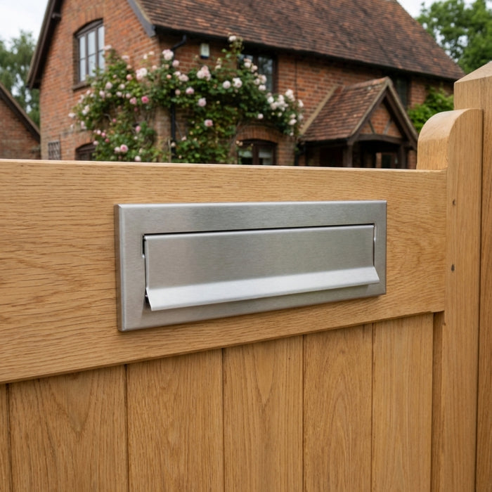 Outdoor Letterbox for Gates & Fences Stainless Steel LCD-050