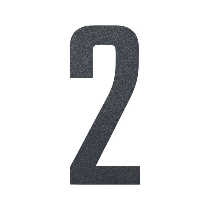 Stylish Stainless Steel 3D House Numbers – Powder Coated - Anthracite Grey