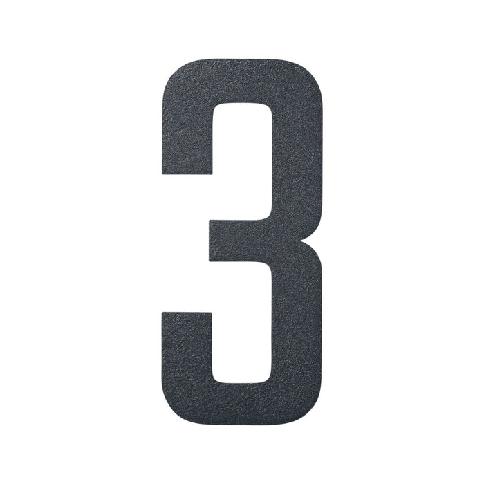 Stylish Stainless Steel 3D House Numbers – Powder Coated - Anthracite Grey