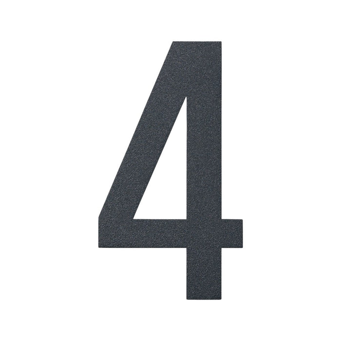 Stylish Stainless Steel 3D House Numbers – Powder Coated - Anthracite Grey