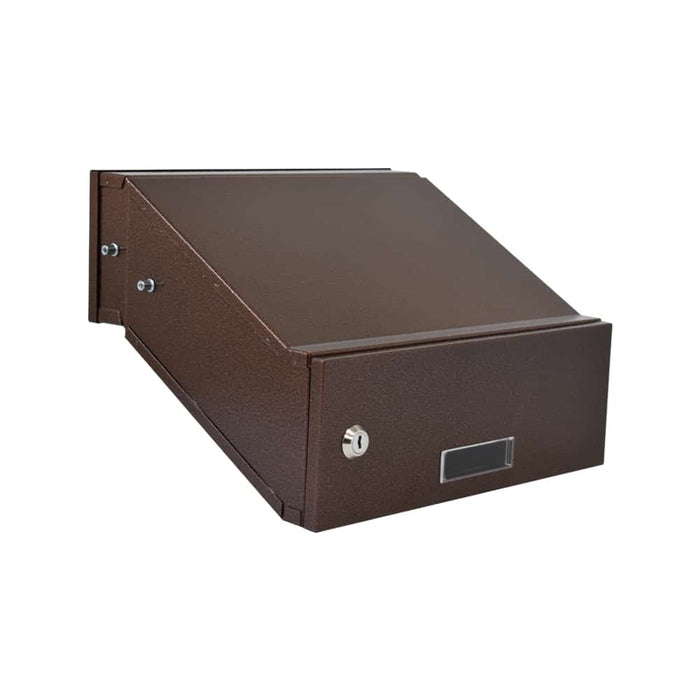 SM Through Wall Letterbox Locking Weatherproof Galvanised Steel