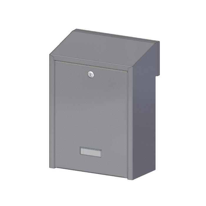 Outdoor Post Box for Gates and Fence Mounting with Stainless Steel Front Including Trim Rear Access W3-1
