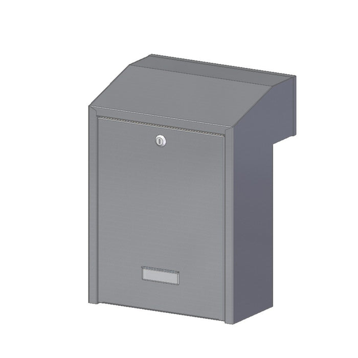 Outdoor Post Box for Gates and Fence Mounting Rear Access Lockable W3-2 Nero