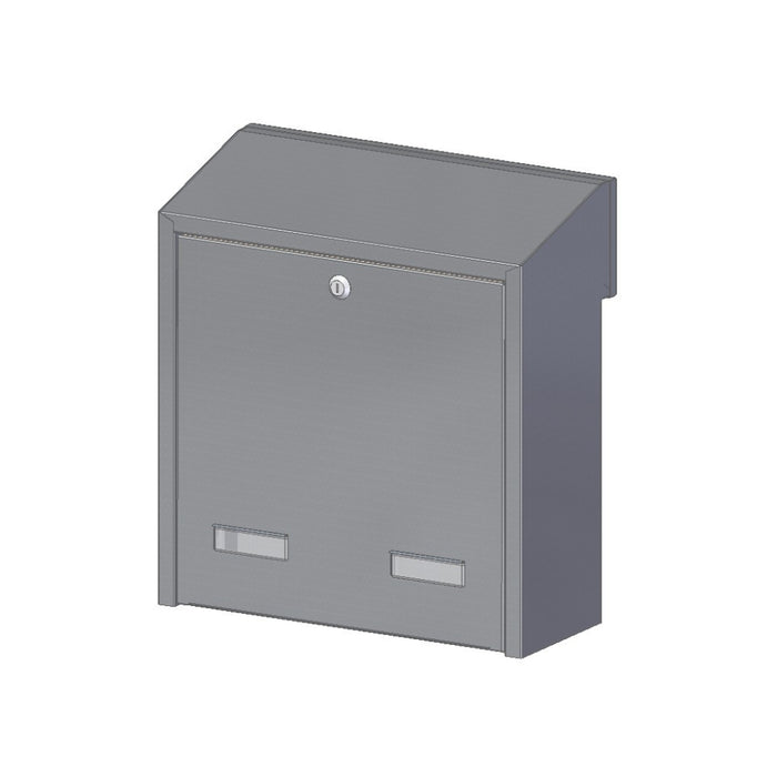 Outdoor Post Box for Gates and Fence Mounting with Stainless Steel Front Including Trim Rear Access W3-3