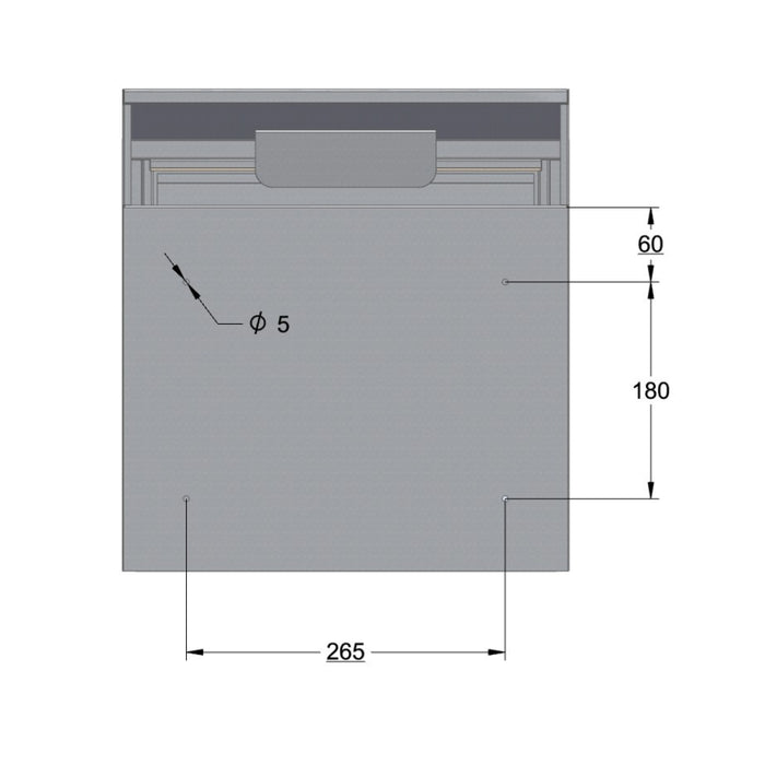 W3 - 6 Rear Access Lockable Letterbox for Gates and Fences – Outdoor Model