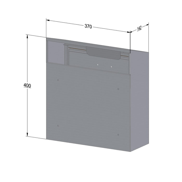 W3 - 6 Rear Access Lockable Letterbox for Gates and Fences – Outdoor Model