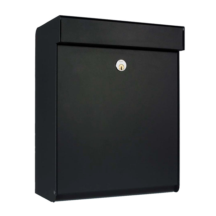 Wall Mounted Post Box Lockable Galvanised Steel Allux Grundform Villa