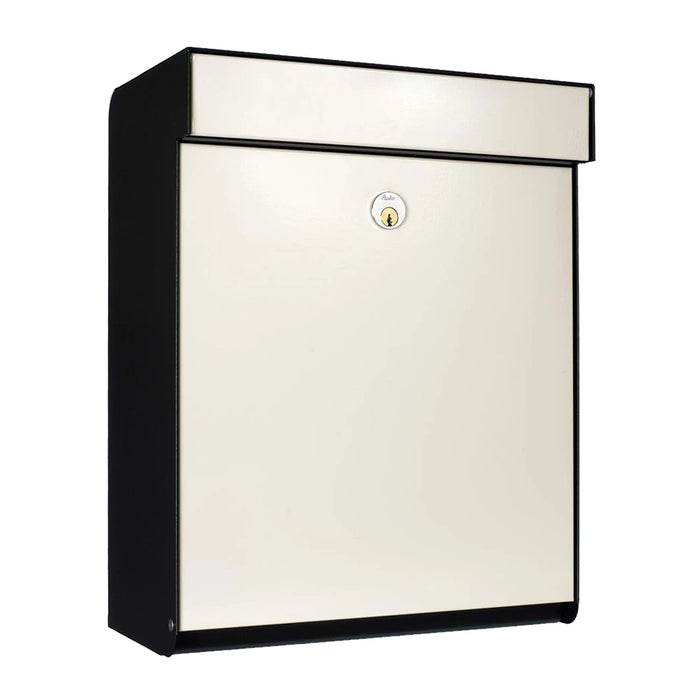Wall Mounted Post Box Lockable Galvanised Steel Allux Grundform Villa