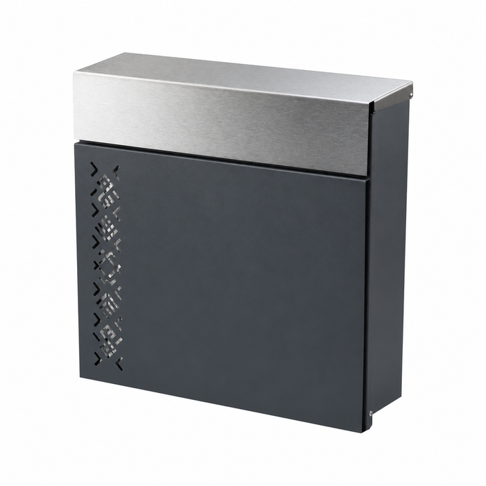Compact External Letterbox for Home – Lockable Wall Fixing Post Box – Peregrine