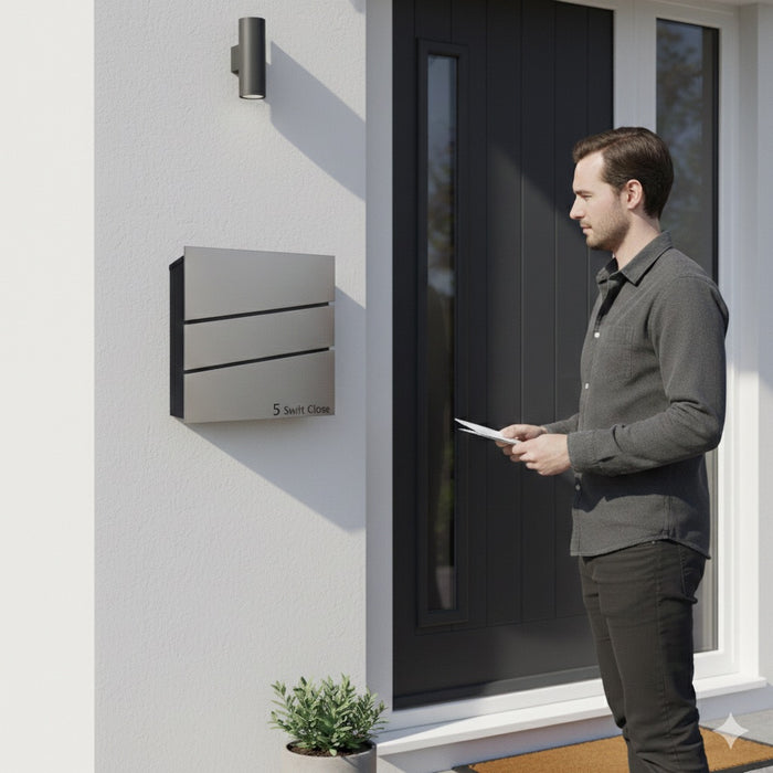 Wall Mounted Post Box Lockable Outdoor Swift
