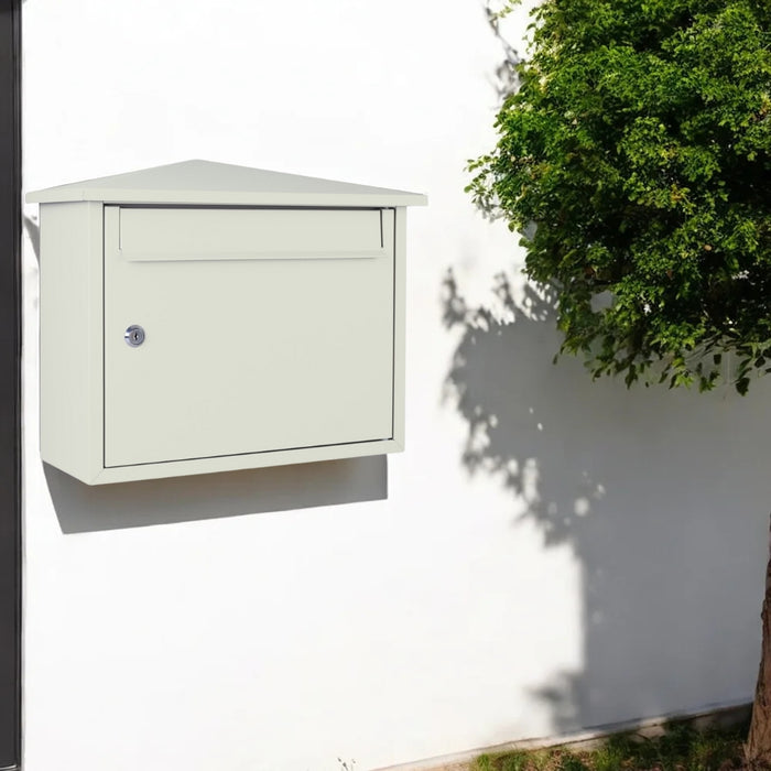 Wall Mounted Letterbox Lockable Outdoor Kestrel