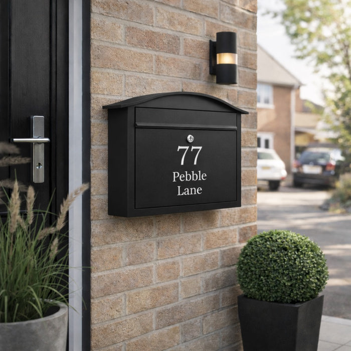 Wall Mounted Letterbox Lockable Outdoor Partridge